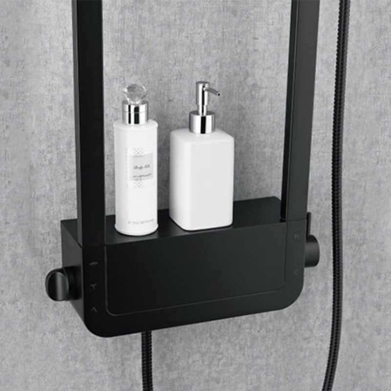 Modernes Duscharmatur-Set Wandmontierte Badezimmer-Duscharmaturen mit Lagerregal