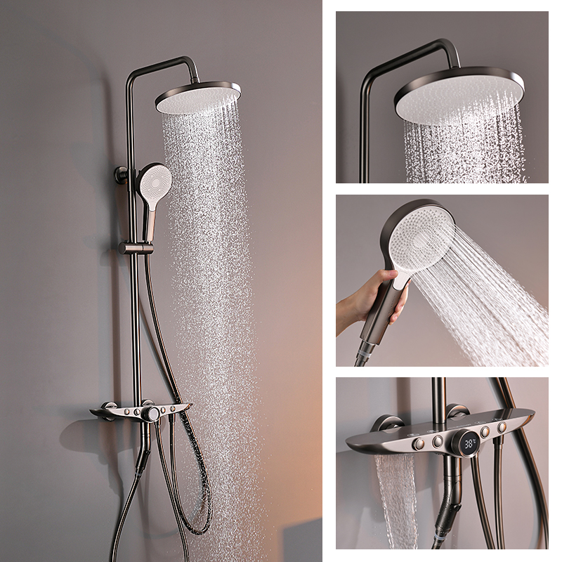 Digitaler LED-Badezimmer-Duschmischer Intelligentes Thermostat-Duschsteuerungssystem für Badezimmer